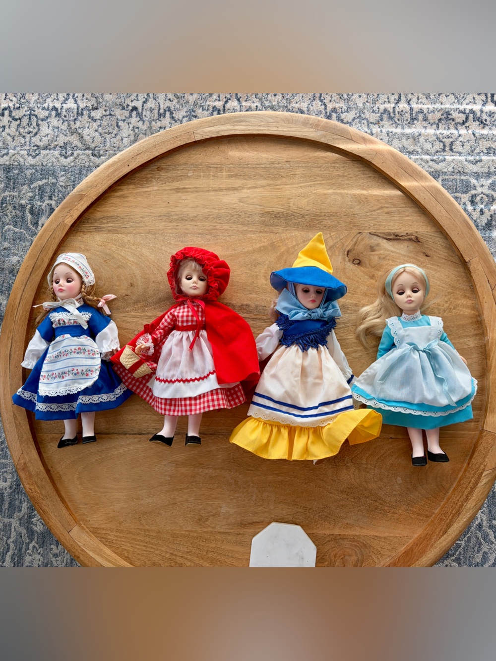 Set of 4 Vintage Effanbee Dolls (Sweden, Red Riding Hood, Mother Goose, Alice)